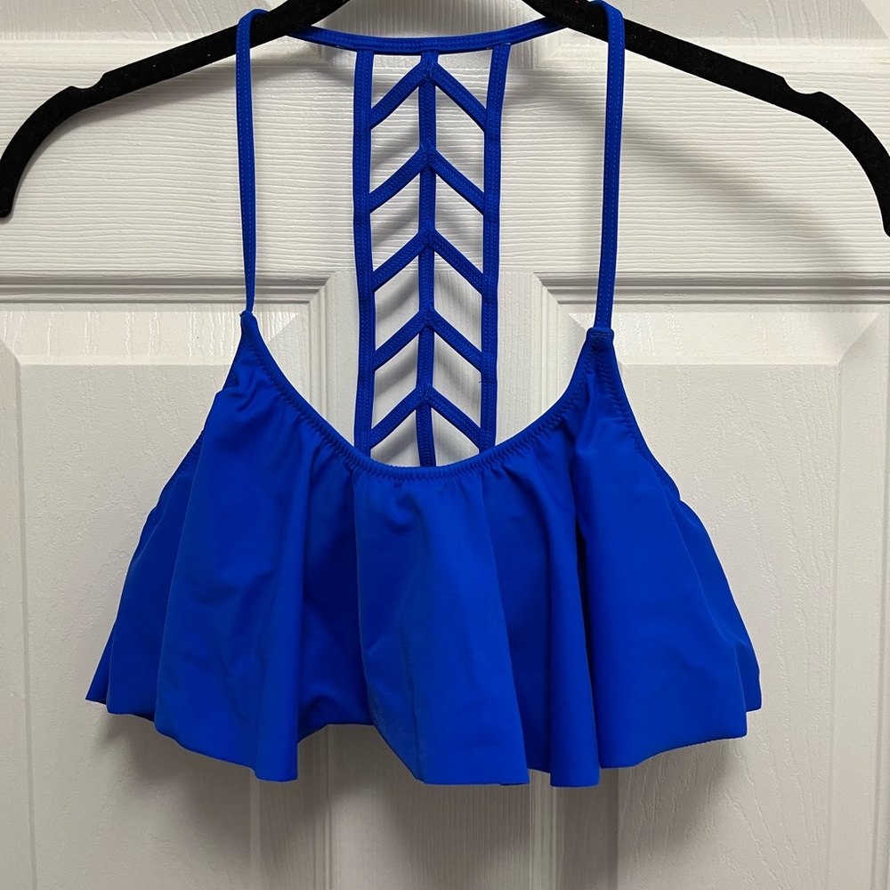 PINK Royal Blue Bikini Top